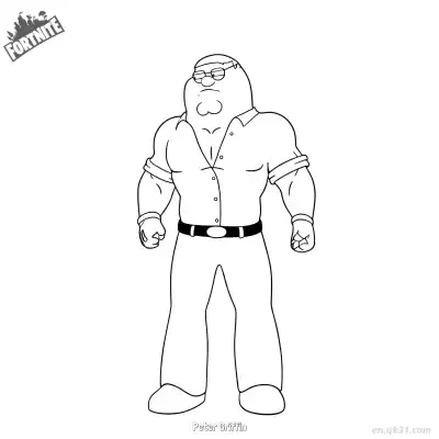 Free printable Peter Griffin 1 Coloring Page - Free PDF Printable Fortnite Coloring Sheets coloring page
